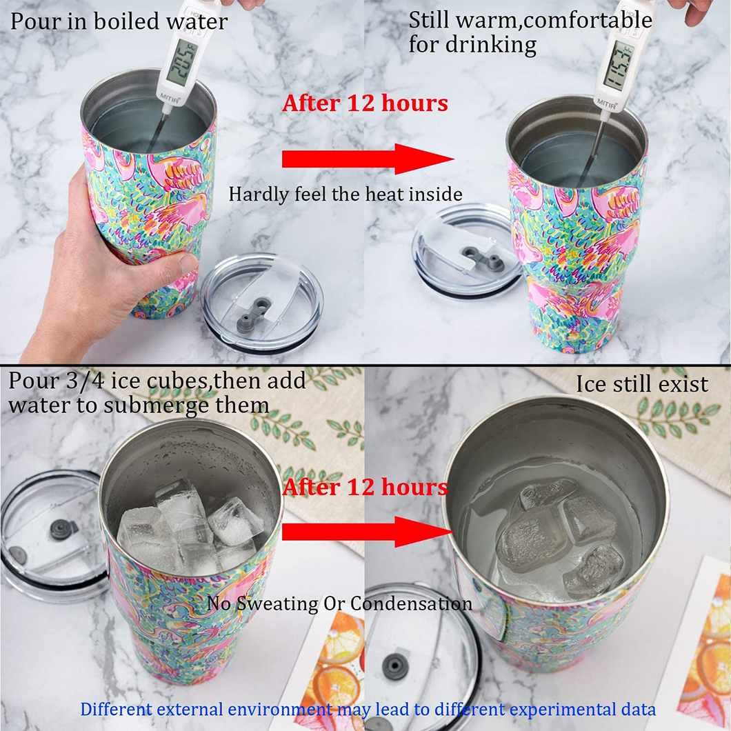 Klassieke termiese ge&iuml;soleerde motor tuimelbekers met dekselvervaardiger 