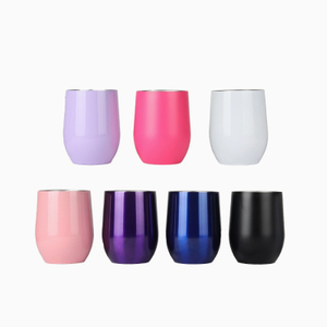 Swig vlekvrye staal geïsoleerde u vorm eierbeker grootsel