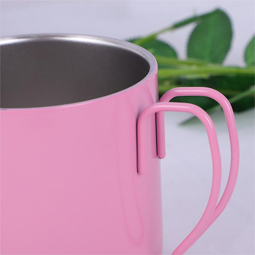 Maklike dra sterk metaal buite stap kampeerbeker met handvatsel 