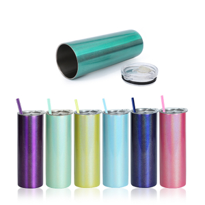 Termiese vlekvrye staal geïsoleerde glitter Thermos Tumbler