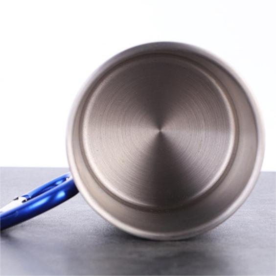 Vlekvrye staal dubbele muur rugsakke kampeerkarabiner bekers