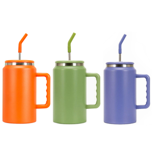 Geïsoleerde vlekvrye staal tuimelaar groot kapasiteit reisbeker