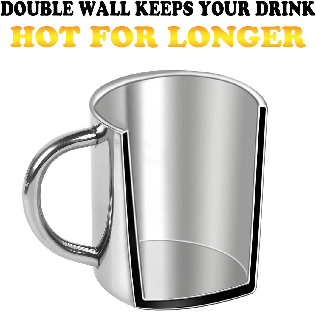 Grootsell goedkoop vlekvrye staal koffiebeker bekers vir promosie 