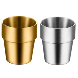 Dubbelwandige vlekvrye staal tuimelaars Herbruikbare drinkbekers