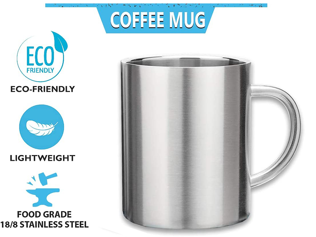 Grootsell goedkoop vlekvrye staal koffiebeker bekers vir promosie 