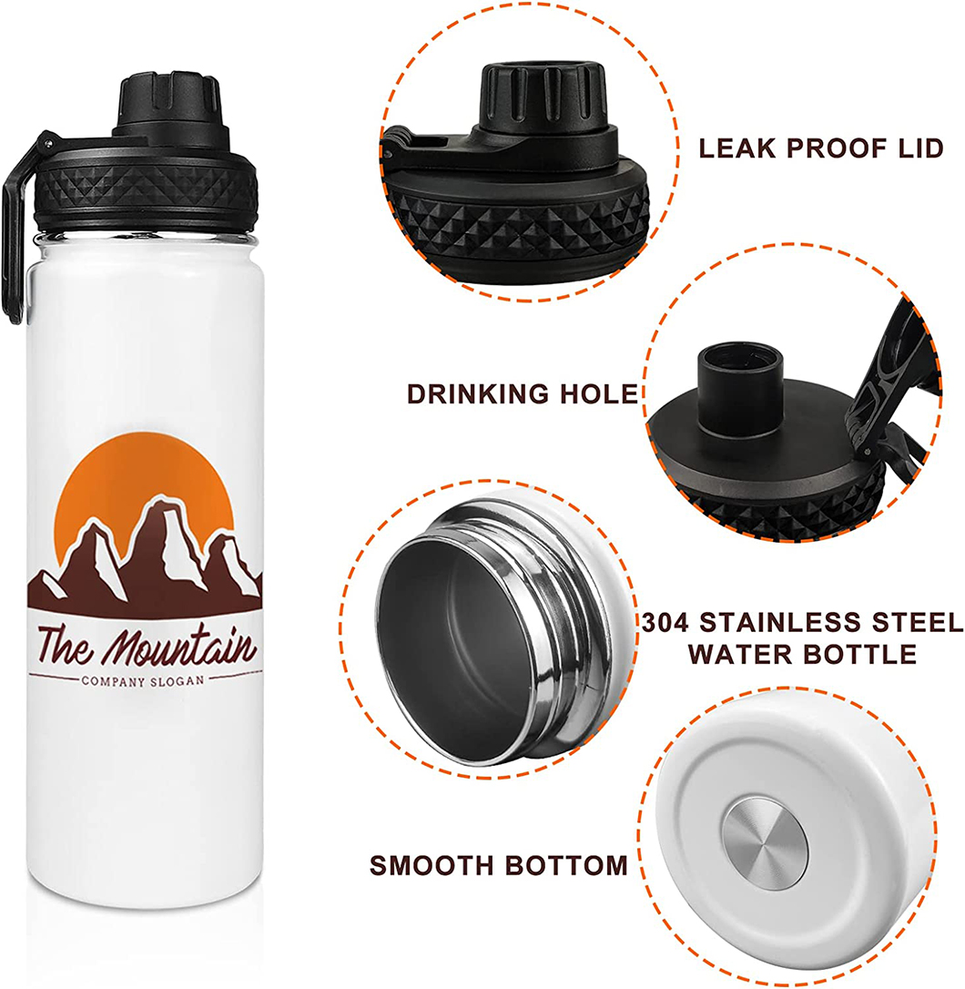 DIY Aangepaste geskenk sublimasie metaal ge&iuml;soleerde waterbottel 