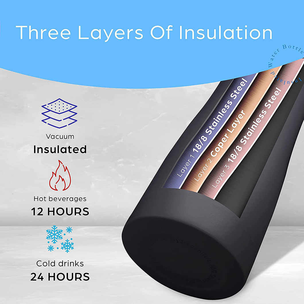 Grootmaat hou koue metaal herbruikbare ge&iuml;soleerde fietswaterbottel