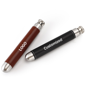 Groothandel vlekvrye staal leerwrap heupfles met tregter