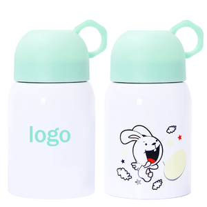 Verkrygende vlekvrye staal breë fles met lekvaste tuit deksel