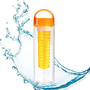 Aanpasbare vrugte-infusie-waterbottel met infuser vir gimnasium 