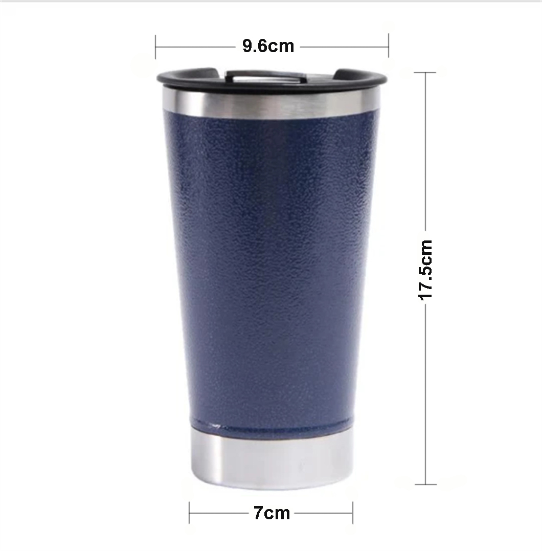 Wholesell hou koud herbruikbare metaalbierbekers met opener