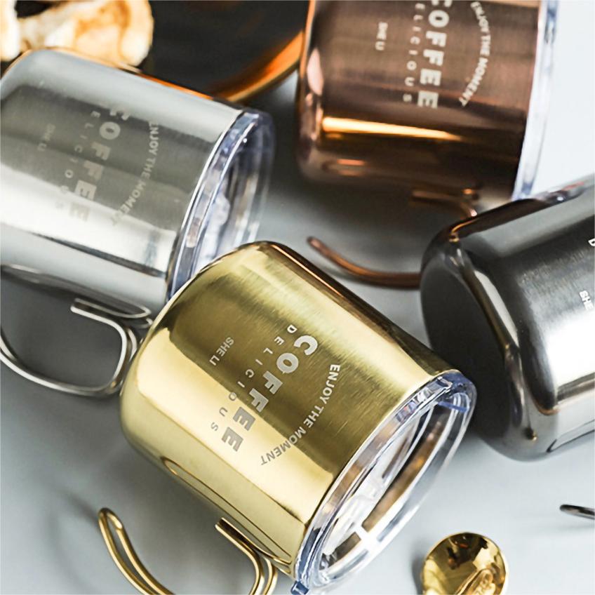 Maklike dra sterk metaal buite stap kampeerbeker met handvatsel