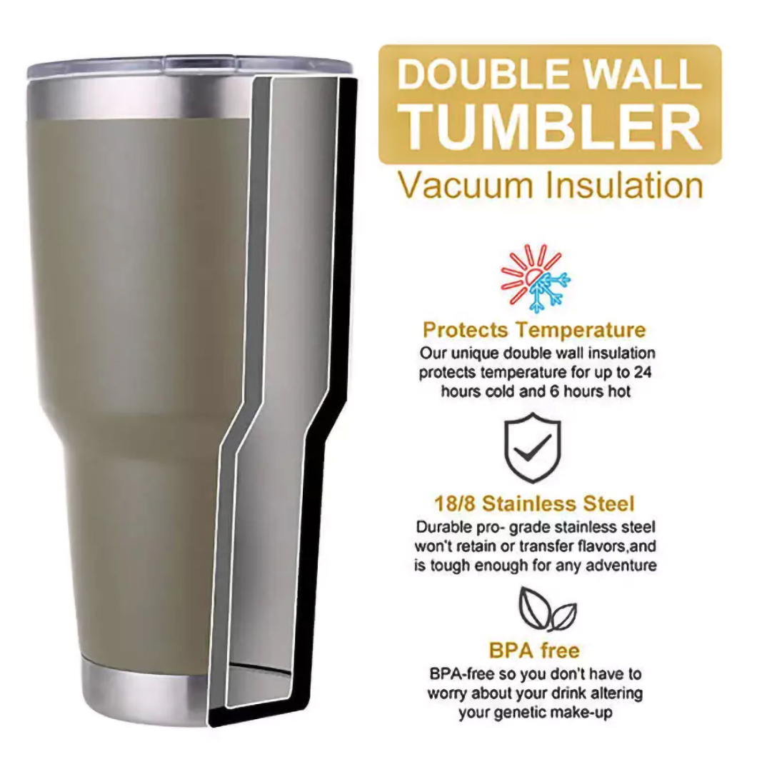 Klassieke termiese ge&iuml;soleerde motor tuimelbekers met dekselvervaardiger 